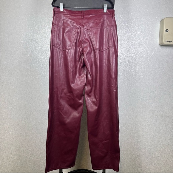 Universal Thread Women’s Burgundy Mid-Rise Baggy Pants Size 8 - Picture 5 of 6